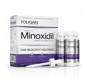 FOLIGAIN® Minoxidil 2% Hair Regrowth Treatment For Women 3 Month Supply